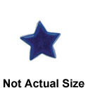 3954 tlf - Mini Blue Flat Star - Resin Decoration (12 per package)