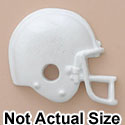 3961* - Football Helmet White (Left & Right) - Resin Decoration (12 per package)