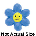 3975 - Daisy Smile Blue - Resin Decoration (12 per package)