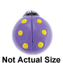 3989 - Ladybug Purple - Resin Decoration (12 per package)