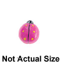 3990 - Ladybug Pink Mini - Resin Decoration (12 per package)