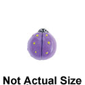 3993 - Ladybug Purple Mini - Resin Decoration (12 per package)