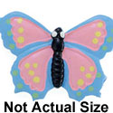 4010 - Butterfly Pink Pastel - Resin Decoration (12 per package)