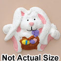 4020 tlf - Bunny Egg Basket - Resin Decoration (12 per package)