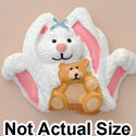 4022 - Bunny Bear - Resin Decoration (12 per package)