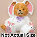 4080 tlf - Bear Bunny Suit - Resin Decoration (12 per package)