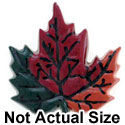 4185 - Leaf Orange Multi Medium - Resin Decoration (12 per package)