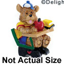 4205 - School Bear Boy Desk - Resin Decoration (12 per package)