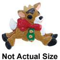 4294* ctlf - Reindeer Side Bells Medium - Resin Decoration (12 per package)