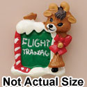 4311 - Reindeer Flight Training - Resin Decoration (12 per package)