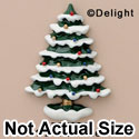 4486 tlf - Christmas Tree with Snow - Resin Decoration (12 per package)