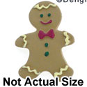 4496 tlf - Gingerbread Boy Matte - Resin Decoration (12 per package)