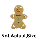 4497 ctlf - Gingerbread Boy Mini Matte - Resin Decoration (12 per package)