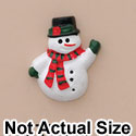 4517* tlf - Snowman Waving Matte Mini - Resin Decoration (12 per package)
