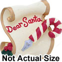 4525 - Letter Dear Santa Matte - Resin Decoration (12 per package)