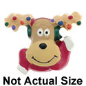 4535 - Reindeer Lights Scarf Matte - Resin Decoration (12 per package)