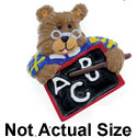 4539 - Teacher Bear Slate - Resin Decoration (12 per package)