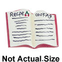4554 - Cook Book Open Matte - Resin Decoration (12 per package)