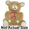 4723 - Bear Sitting Tie Red Medium - Resin Decoration (12 per package)