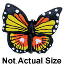 4764 - Butterfly Monarch Matte - Resin Decoration (12 per package)