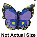 4766 tlf - Butterfly Monarch Purple Medium - Resin Decoration (12 per package)