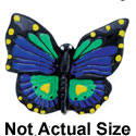4767 - Butterfly Monarch Blue Medium - Resin Decoration (12 per package)