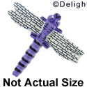 4772 - Dragonfly Purple Bright - Resin Decoration (12 per package)