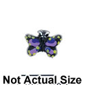 4860 tlf - Butterfly Monarch Purple Mini - Resin Decoration (12 per package)