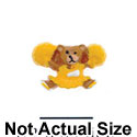 4864 - Cheerleader Bear Yellow Mini - Resin Decoration (12 per package)