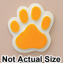 4879 - Paw Golden Yellow Medium - Resin Decoration (12 per package)