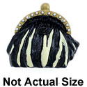 4925 - Purse Zebra - Resin Decoration (12 per package)