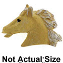 4932* - Horse Head Palomino Matte (Left & Right) - Resin Decoration (12 per package)