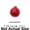5055 ctlf - Ladybug Red Mini - Resin Decoration (12 per package)