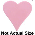 5067 - Heart Card Suit Pink Medium - Resin Decoration (12 per package)