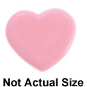 5068 - Heart Flat Pink Large - Resin Decoration (12 per package)