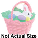 5117 - Bunny In Easter Basket Pink - Resin Decoration (12 per package)