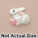 5124 - Bunny Basket Pink Mini (Left & Right) - Resin Decoration (12 per package)