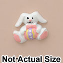 5125 tlf - Bunny Sitting Egg Pink Mini - Resin Decoration (12 per package)