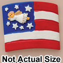 5148 - USA Flag Angel - Resin Decoration (12 per package)