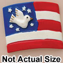 5151 - USA Flag Dove - Resin Decoration (12 per package)