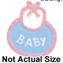5172 - Baby Bib Multi - Resin Decoration (12 per package)