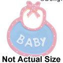 5172 - Baby Bib Multi - Resin Decoration (12 per package)