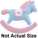 5174* - Rocking Horse Multi Large (Left & Right) - Resin Decoration (12 per package)