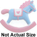 5174* - Rocking Horse Multi Large (Left & Right) - Resin Decoration (12 per package)