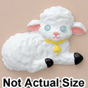 5223* - Lamb Lying White Large (Left & Right) - Resin Decoration (12 per package)