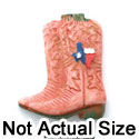 5466* - Small Matte Pink Boots with Texas - Resin Decoration (12 per package)