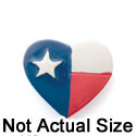 5473 - Small Light Texas Flag Heart - Resin Decoration