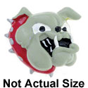 5556* - Bulldog with Red Collar - Resin Decoration (12 per package)