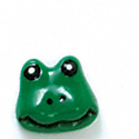 5627 tlf - Mini Frog Face - Flat Backed Resin Decoration (12 per package)