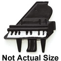 9066 - Piano Black Feet - Resin Decoration (12 per package)